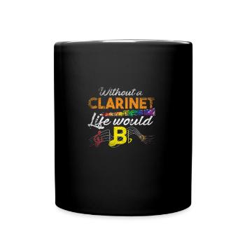 Klarinette Orchester - Tasse einfarbig - Schwarz - Vorne