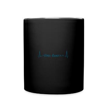 Coeur de linedance - Mug uni - noir - Devant