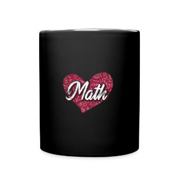 Amour mathématique - Mug uni - noir - Devant