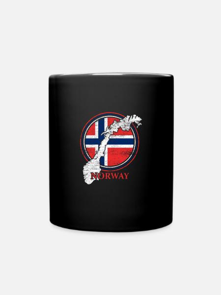 Norvège pays Vikings - Mug uni - noir