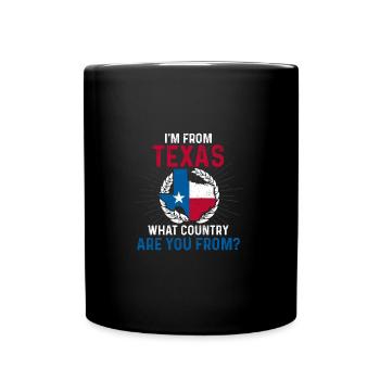 Texas America - Full Colour Mug - black - Front