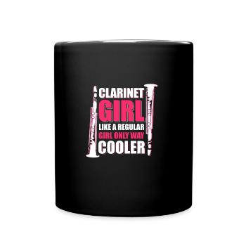 Instrument de musique clarinette - Mug uni - noir - Devant