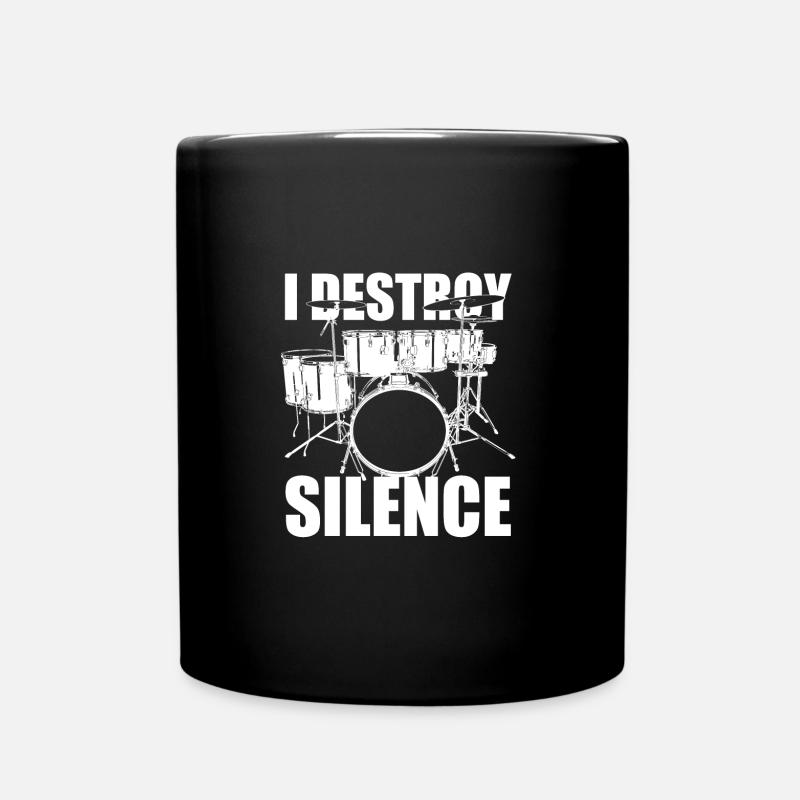 Schlagzeug Drumsticks - Tasse einfarbig - Schwarz