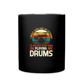 Drums drums - Full Colour Mug - black - Front