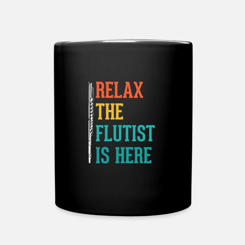 Flöte - Tasse einfarbig - Schwarz