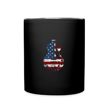 Guitare USA - Mug uni - noir - Devant