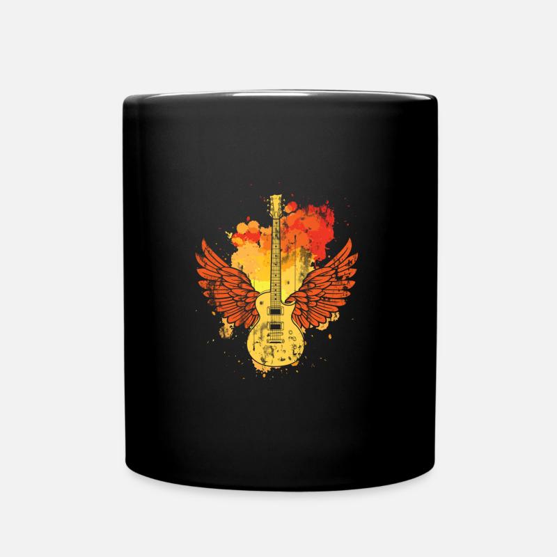 Gitarre Musiker Musik - Tasse einfarbig - Schwarz