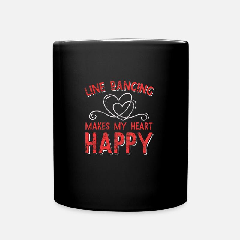 Line dance - Full Colour Mug - black