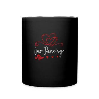 Line dance western - Full Colour Mug - black - Front