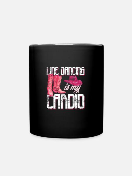 Linedance Cowboystiefel - Tasse einfarbig - Schwarz