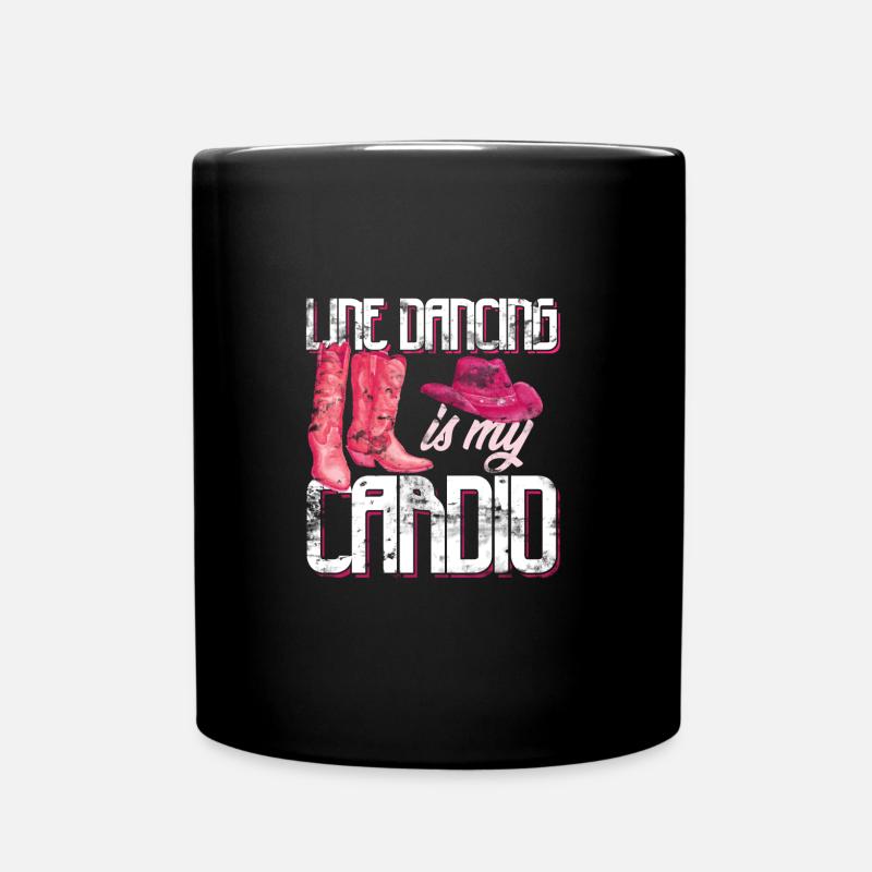 Linedance Cowboystiefel - Tasse einfarbig - Schwarz