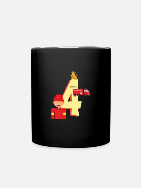 Funny kids birthday shirt career wish - Full Colour Mug - black