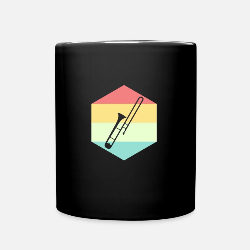 Posaune - Tasse einfarbig - Schwarz