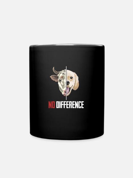Vegan vegan animals - Full Colour Mug - black