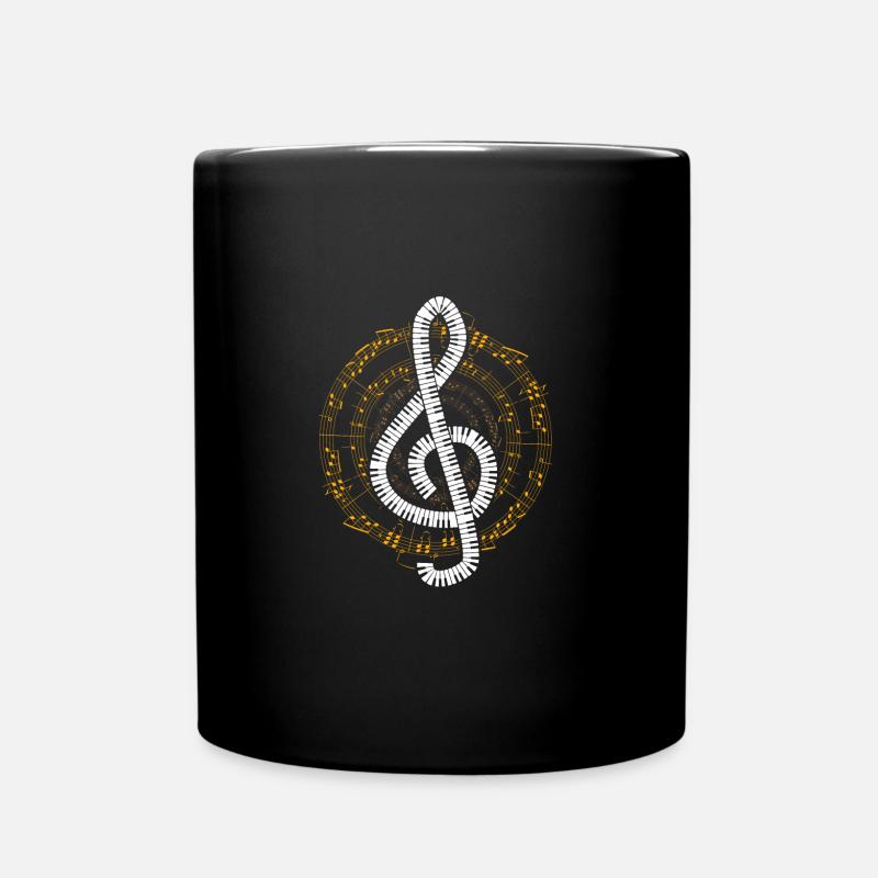 Piano Musiker Musik - Tasse einfarbig - Schwarz