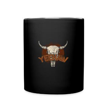 Cadeau de cow-boy - Mug uni - noir - Devant