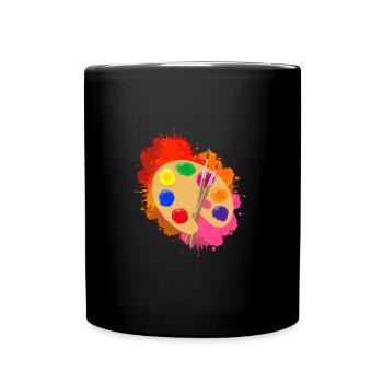 Artist gift idea - Full Colour Mug - black - Front