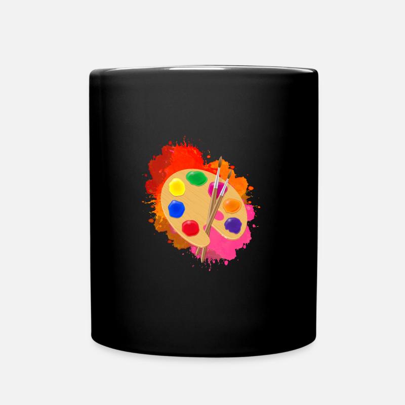 Künstler Geschenkidee - Tasse einfarbig - Schwarz