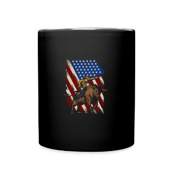 Cowboy America - Mug uni - noir - Devant