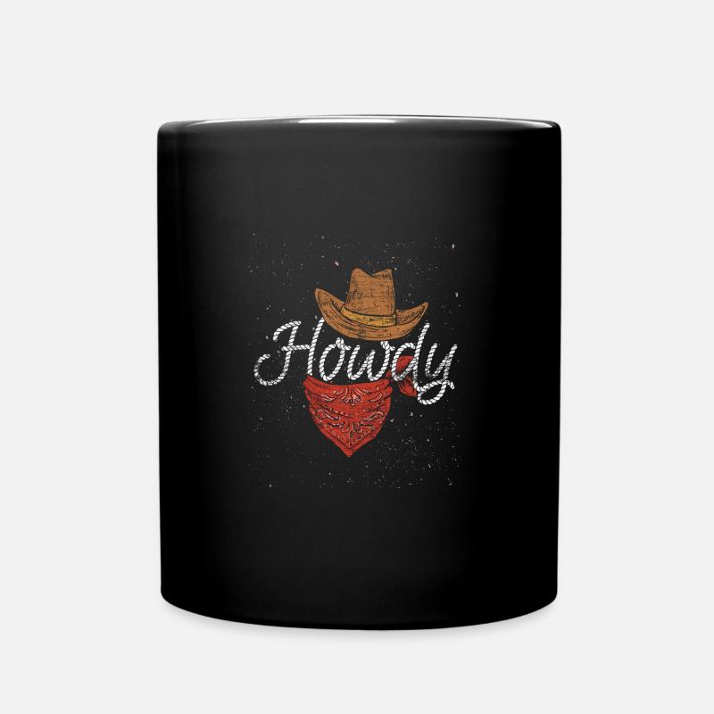 Cowboy - Mug uni - noir