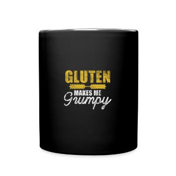 Aliments sans gluten - Mug uni - noir - Devant