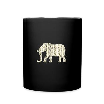 Elephant - Full Colour Mug - black - Front