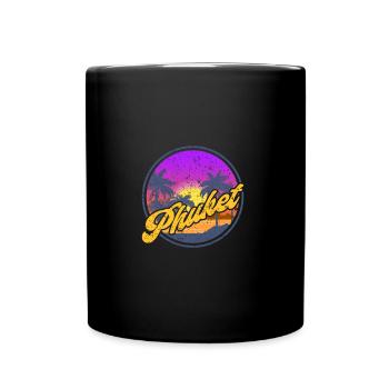 Thailand Phuket - Tasse einfarbig - Schwarz - Vorne