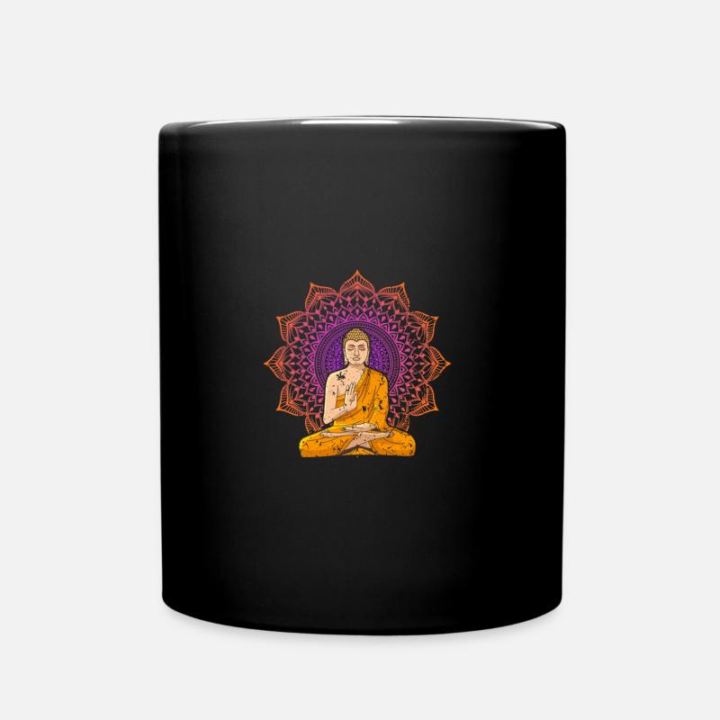 Thailand Buddha - Full Colour Mug - black