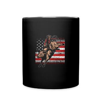 Cowboy Western Country - Full Colour Mug - black - Front