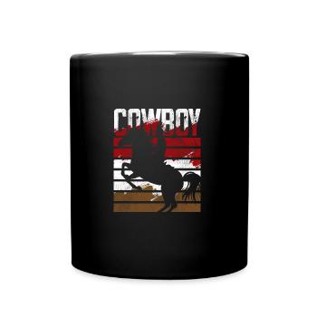 Cowboy cowboy boots - Full Colour Mug - black - Front