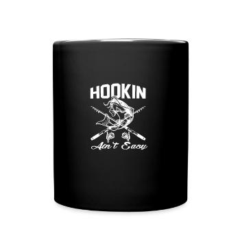 Fishing fisherman fish - Full Colour Mug - black - Front