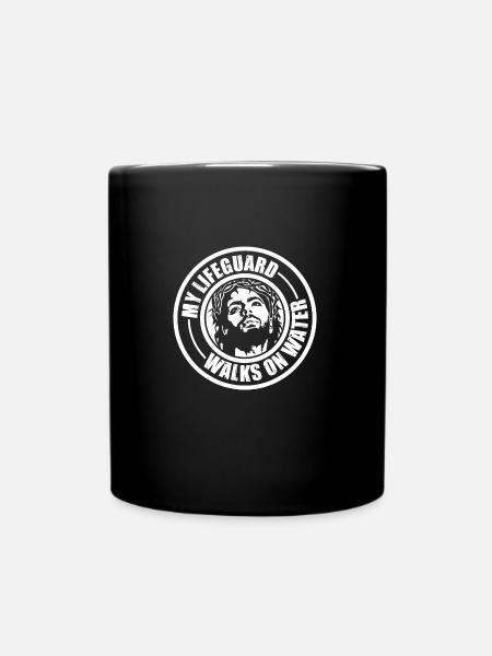 Jesus Christus Christentum schenkt meinem Rettungsschwimmer - Tasse einfarbig - Schwarz