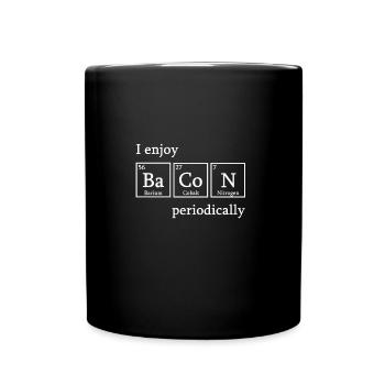 Chemistry Bacon Nerd Chemist Science Gift Teacher - Full Colour Mug - black - Front