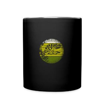Chameleon Reptil - Tasse einfarbig - Schwarz - Vorne