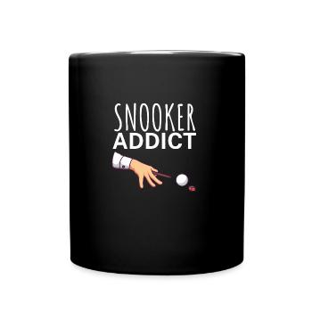Snooker addict - Tasse einfarbig - Schwarz - Vorne