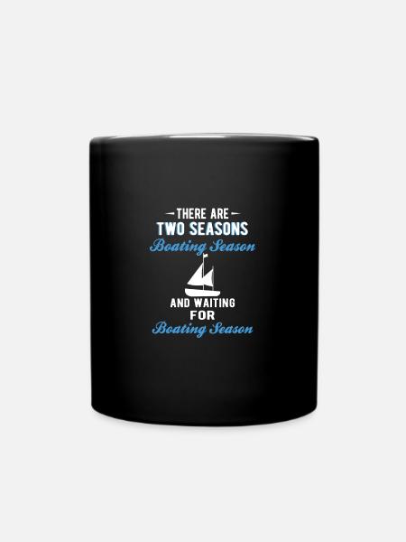 BOATING: Boating Season - Full Colour Mug - black