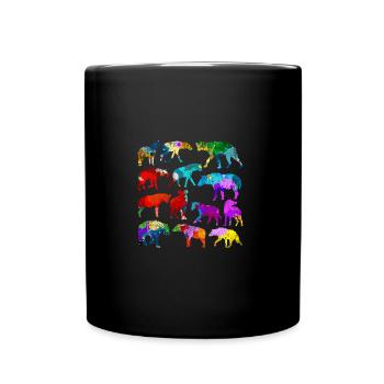 Hyena Africa savanna - Full Colour Mug - black - Front
