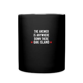 OAK ISLAND: the answer - Full Colour Mug - black - Front