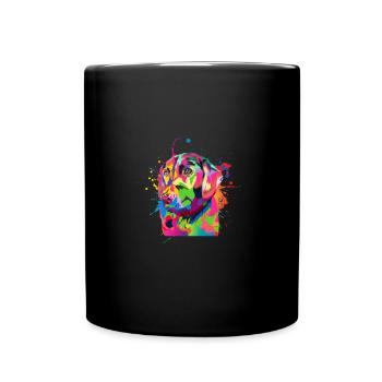 Labrador dog owner - Full Colour Mug - black - Front