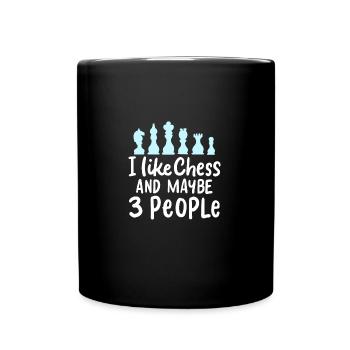 CHESS : I Like Chess - Tasse einfarbig - Schwarz - Vorne