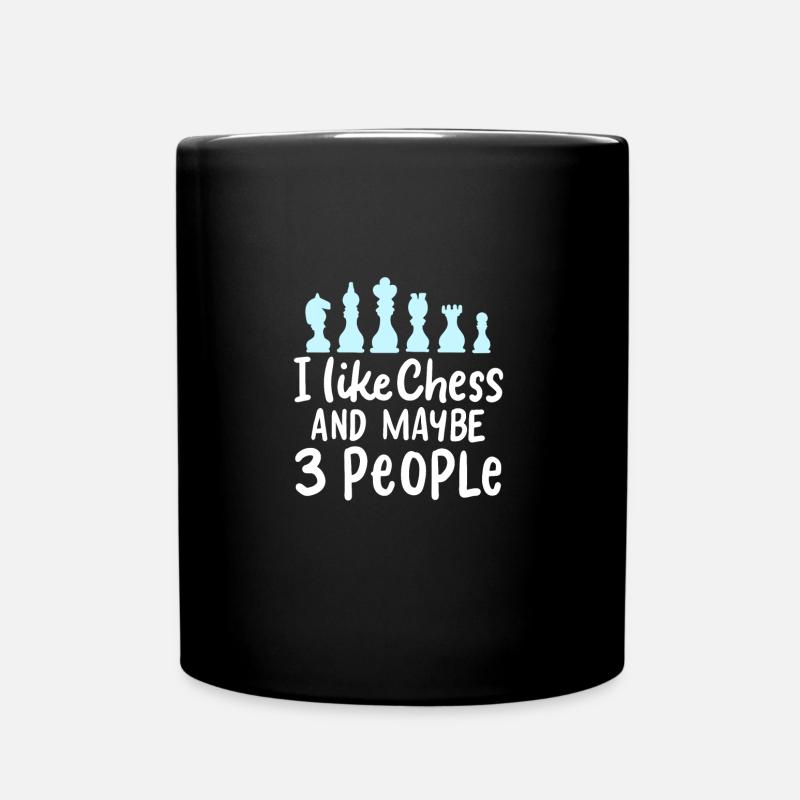 ÉCHECS: J'aime les échecs - Mug uni - noir