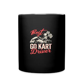 Bester Go Kart Fahrer Go Kart Hobby Go Kart - Tasse einfarbig - Schwarz - Vorne