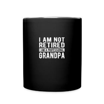 RETIREMENT: Professional Grandpa - Full Colour Mug - black - Front