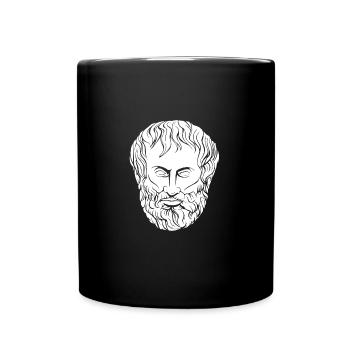 Aristoteles Philosoph Philosophie Antike Geschenk - Tasse einfarbig - Schwarz - Vorne