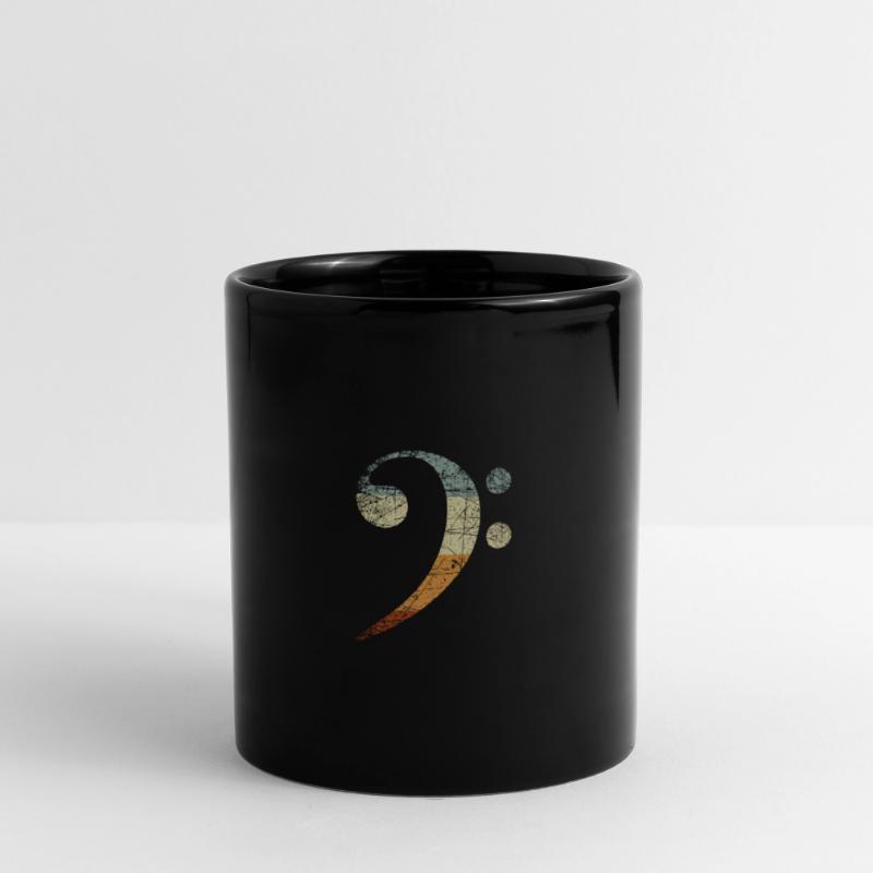 Morceau de clé de basse Mug uni