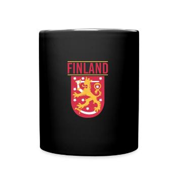 Armoiries de la Finlande - Mug uni - noir - Devant