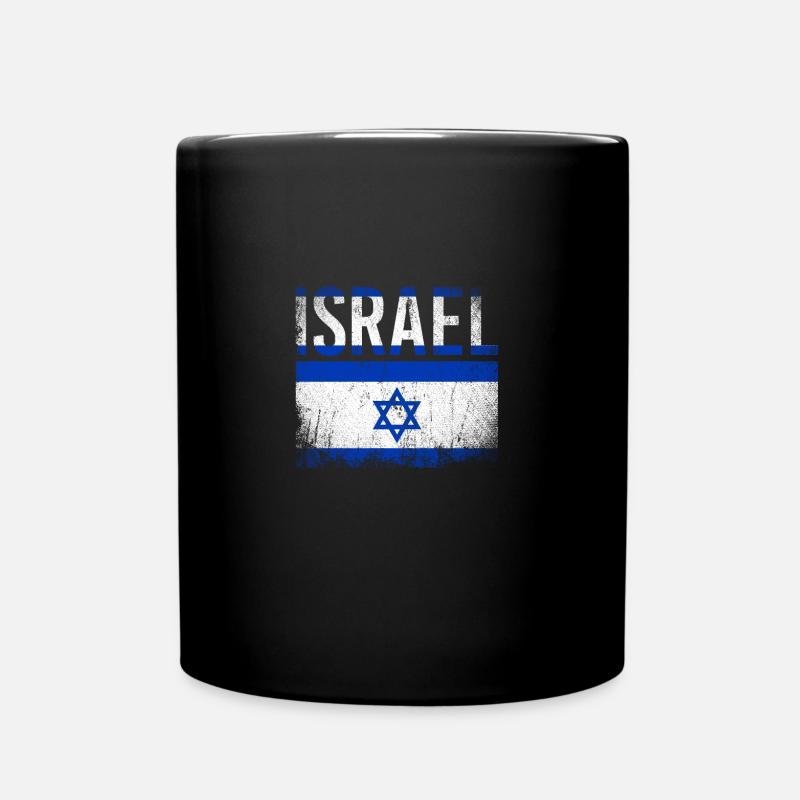 Israel Davidstern - Tasse einfarbig - Schwarz