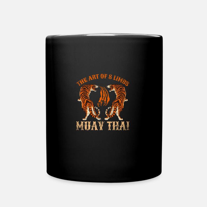 Muay Thai - Tazza monocolore - nero