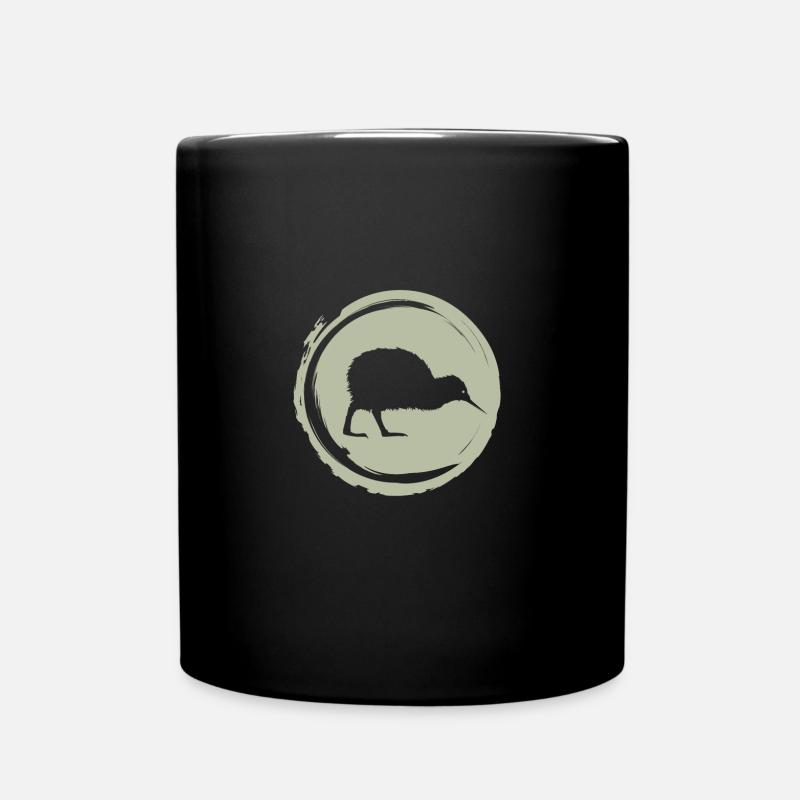 Neuseeland Kiwi - Tasse einfarbig - Schwarz