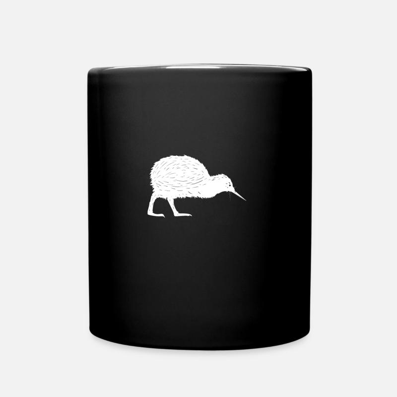Neuseeland Kiwi Geschenk - Tasse einfarbig - Schwarz
